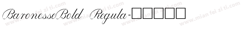 BaronesseBold Regula字体转换
